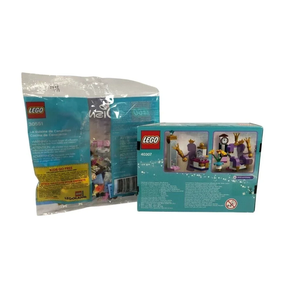 LEGO Disney Princess 30551 Cinderellas Kitchen & 40307 Castle Interior Set